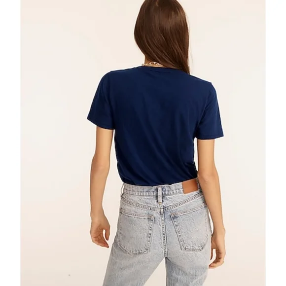 14. J.Crew Vintage cotton "Romantic" crewneck T-shirt - Picture 3 of 6